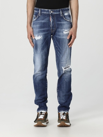 DSQUARED2 blue distressed skinny jeans