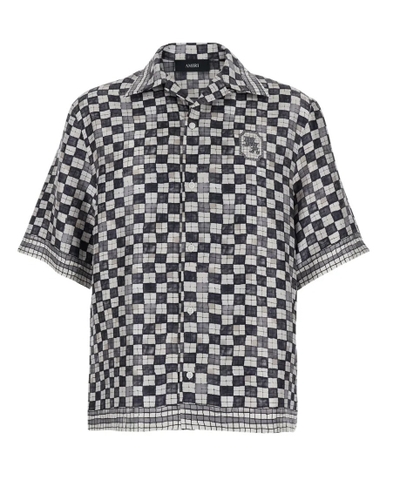 AMIRI checked short-sleeve shirt