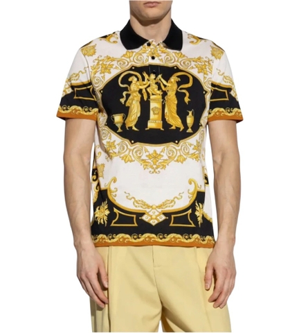 Versace pattern polo shirt