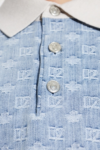 Dsquared2 Blue Polo with monogram