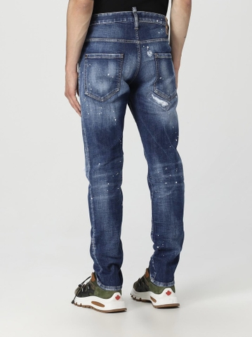 DSQUARED2 blue distressed skinny jeans