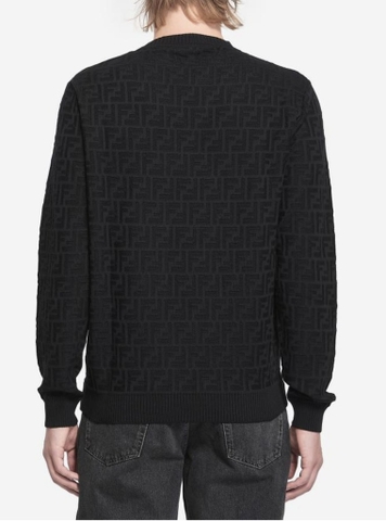 FENDI FF-pattern cotton sweater