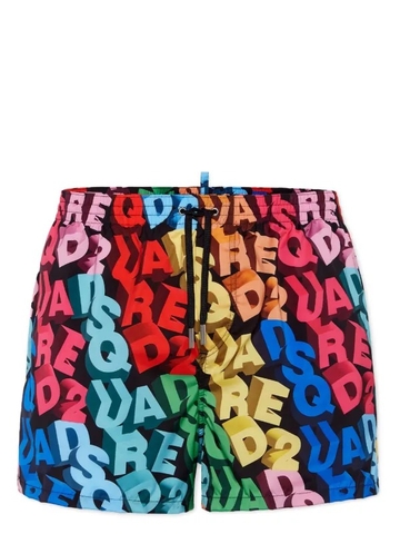 DSQUARED2 all-over logo-print swim shorts