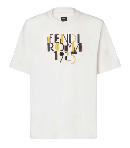 FENDI White cotton T-shirt