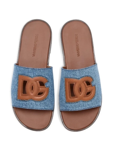 Dolce & Gabbana DG light denim sandals