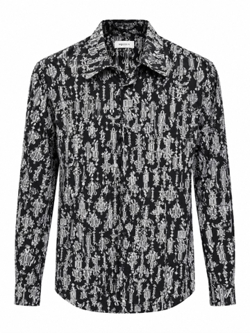Alexander McQueen crystal-pattern shirt