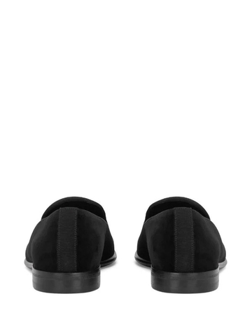 Dolce & Gabbana velvet-finish embroidered slippers