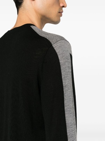 Neil Barrett colour-block fine-knit jumper