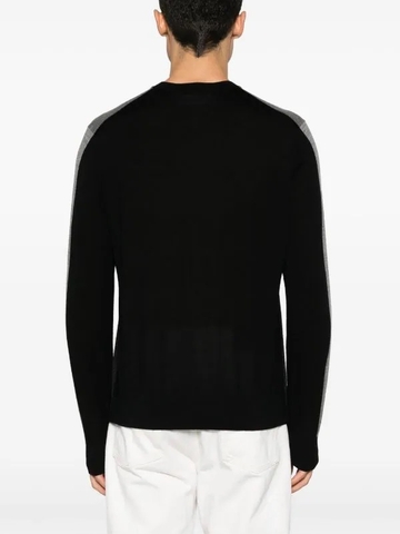 Neil Barrett colour-block fine-knit jumper