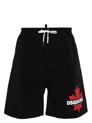 Dsquared2 logo-print elasticated-waistband swim shorts