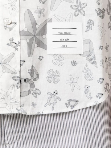 Thom Browne printed cotton shirt