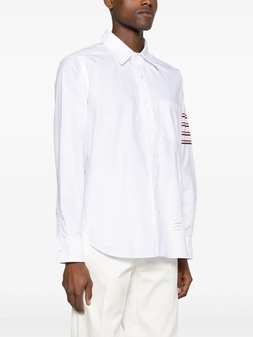 Thom Browne 4-Bar long-sleeve cotton shirt