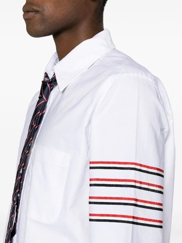Thom Browne 4-Bar long-sleeve cotton shirt