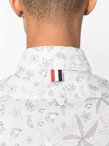 Thom Browne printed cotton shirt