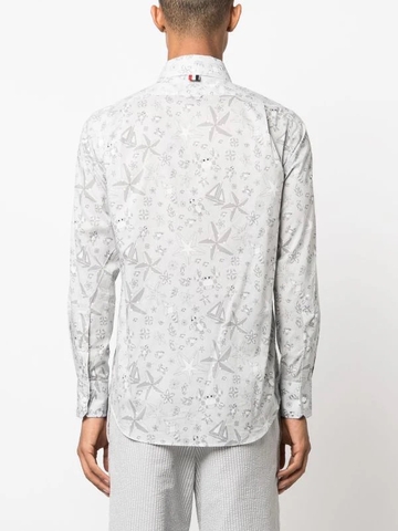 Thom Browne printed cotton shirt