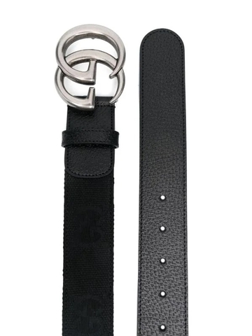 Gucci Double G Marmont leather belt