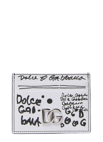 Dolce & Gabbana Scribble Logo Card Holder