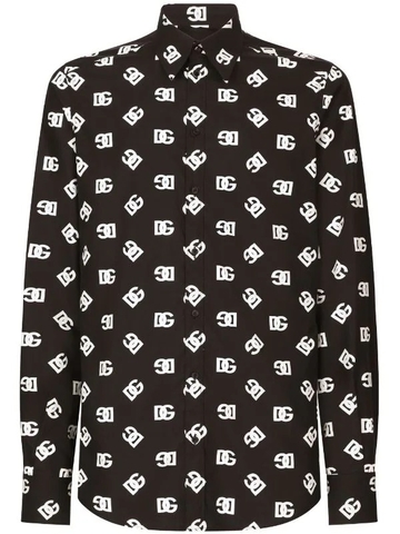 Dolce & Gabbana DG logo-print cotton shirt