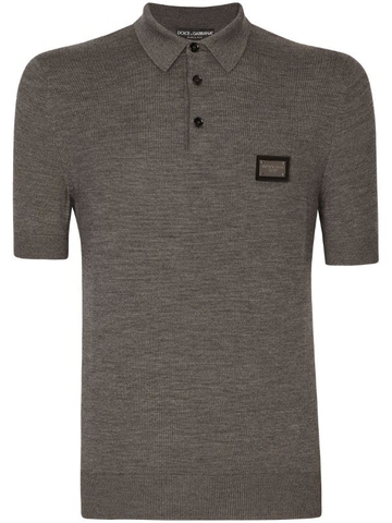 Dolce & Gabbana DG Essentials wool polo shirt