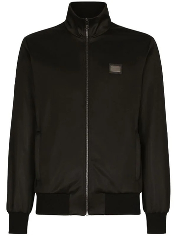 Dolce & Gabbana logo-tag zip-up sweatshirt