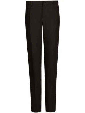 Dolce & Gabbana slim-legged linen tailored trousers