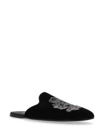 Dolce & Gabbana embroidered velvet slippers