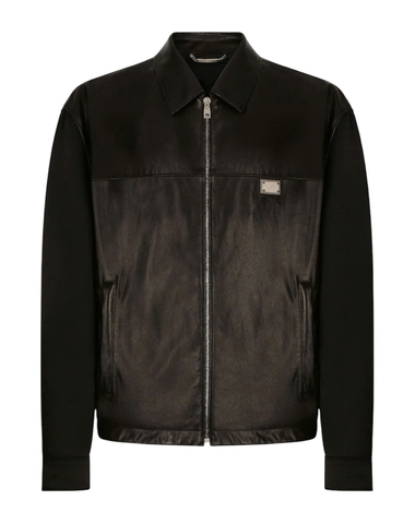 Dolce & Gabbana fabric and leather jacket