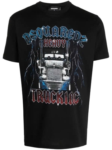 DSQUARED2 graphic-print cotton T-shirt