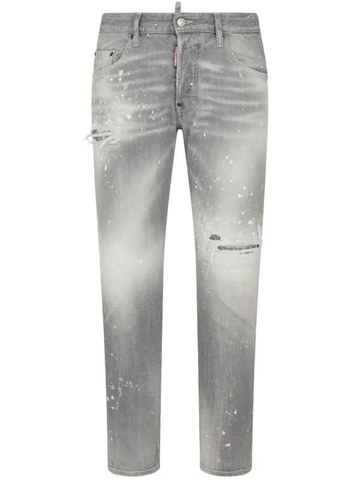 DSQUARED2 distressed paint-splatter jeans