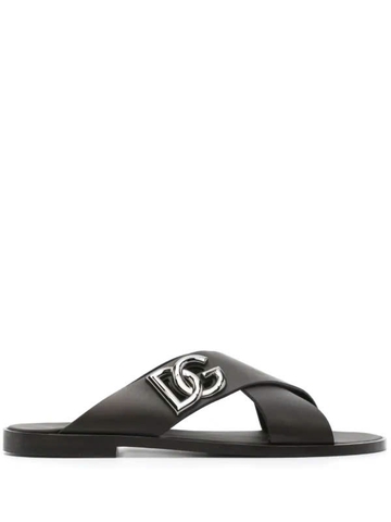 Dolce & Gabbana DG-logo leather sandals