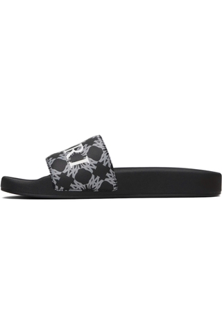 Amiri Men's Black Ma Quad Canvas Pool Slides
