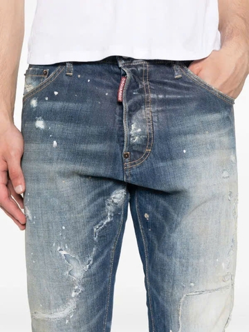 DSQUARED2 patch-detailing cotton jeans
