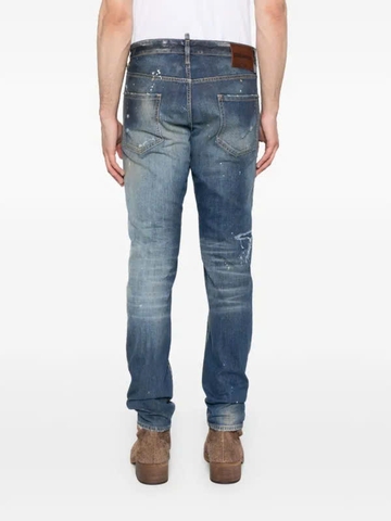 DSQUARED2 patch-detailing cotton jeans