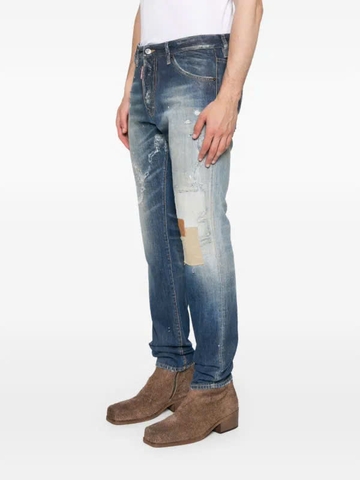 DSQUARED2 patch-detailing cotton jeans