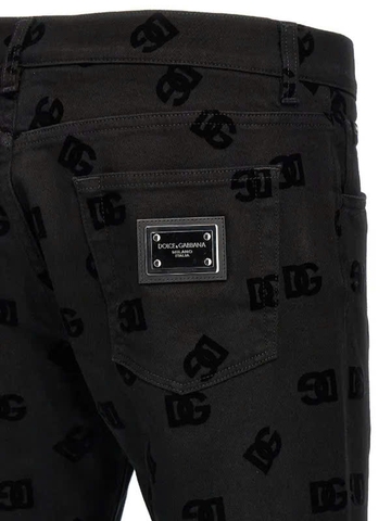 Dolce & Gabbana logo-embossed jeans