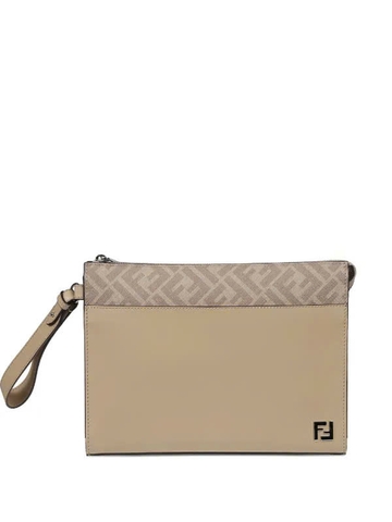 FENDI leather clutch bag