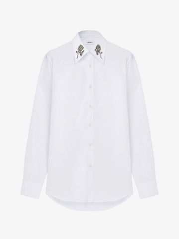 Alexander McQueen  Sailor Tattoo Rose Embroidery Shirt
