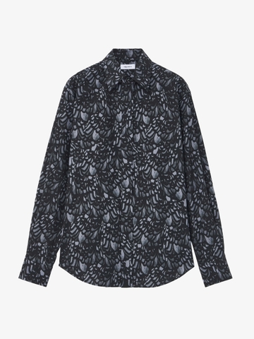 Alexander McQueen  Feather Print Relaxed Shirt
