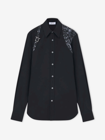 Alexander McQueen Harness Feather Shirt