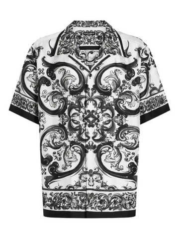 Dolce & Gabbana Majolica-print silk shirt