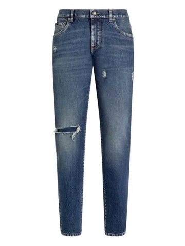 Dolce & Gabbana distressed ripped-knee jeans