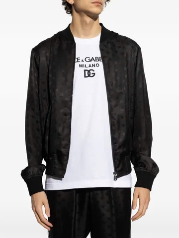 Dolce & Gabbana logo-print bomber jacket