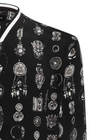 Dolce & Gabbana jewel-print zip jacket
