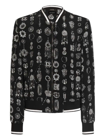 Dolce & Gabbana jewel-print zip jacket