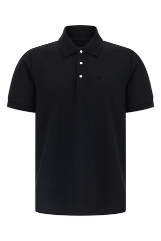 Fendi zucca cotton blend polo shirt