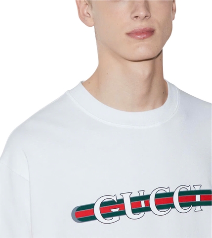 Cotton jersey Black T-shirt with print