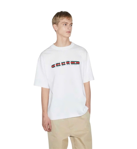 Cotton jersey Black T-shirt with print