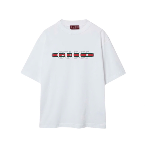 Cotton jersey Black T-shirt with print