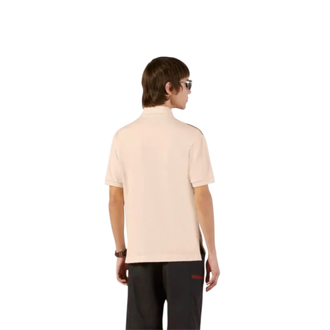 Gucci Beige GG monogram polo shirt