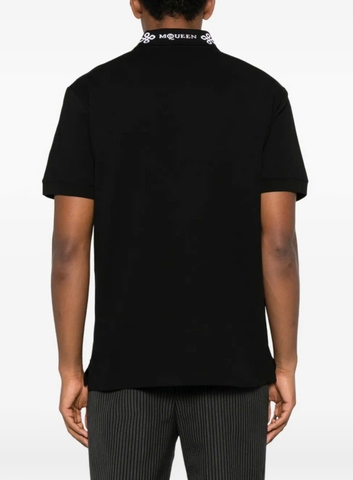 Alexander McQueen stripe-detail polo shirt